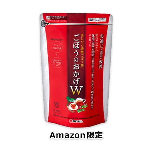 【Amazon.co.jp限定】あじかん 焙煎ごぼう茶 ごぼうのおかげW 30個入り