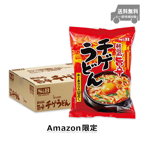 【Amazon.co.jp限定】S&B 韓国風 旨辛チゲうどん30食入